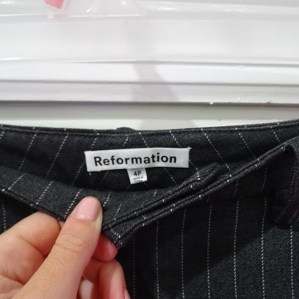 Reformation 4P Pinstripe Trouser - Picture 4 of 5